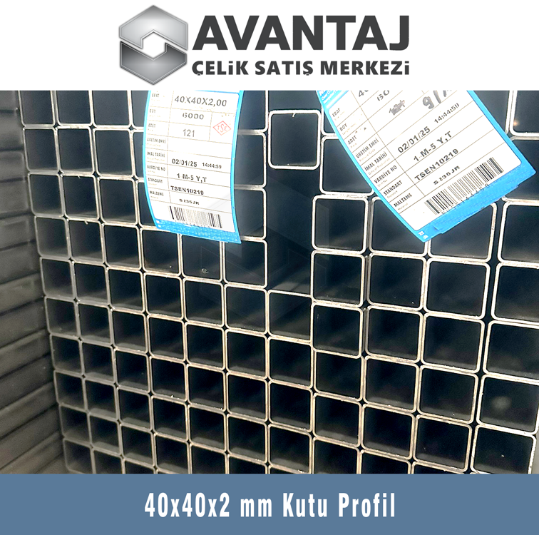40x40x2 mm Kutu profil