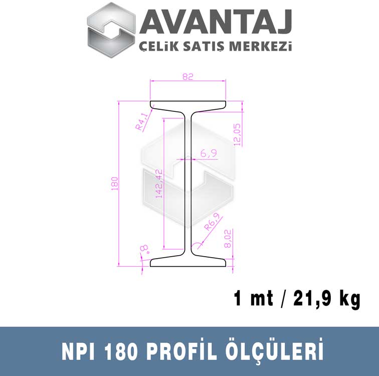 NPI 180 Ölçü ve Ağırlığı